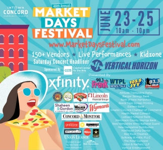 June 2325, 47th Market Days Festival, Concord, NH