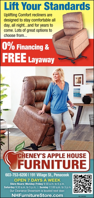 Lift Your Standards, Cheney's Apple House Furniture, Boscawen, NH