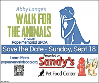 Walk For The Animals, Sandy's Pet Food Center, Concord, NH