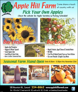 Pick Your Own Apples, Apple Hill Farm, Concord, NH