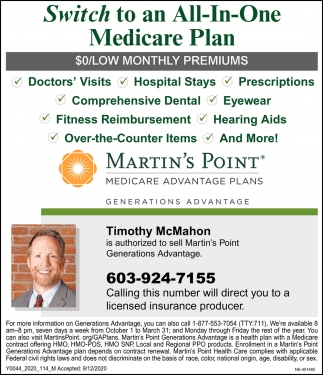 Switch To An AllInOne Medicare Plan, Martin's Point Health Care