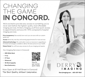 Changing The Game In Concord, Derry Imaging, Concord, NH