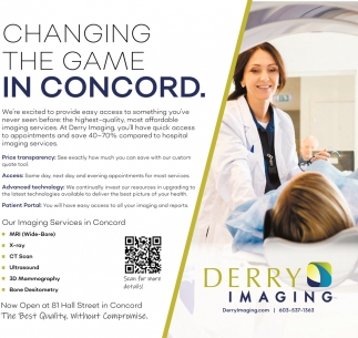 Changing The Game In Concord, Derry Imaging, Concord, NH