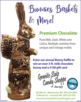 Bunnies, Baskets & More!, Granite State Candy Shoppe, Concord, NH