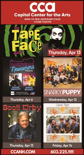 The Tape Face Show, Capitol Center For The Arts, Concord, NH