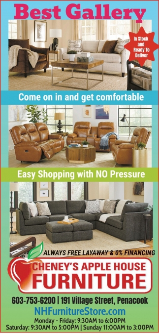 Best Gallery, Cheney's Apple House Furniture, Boscawen, NH