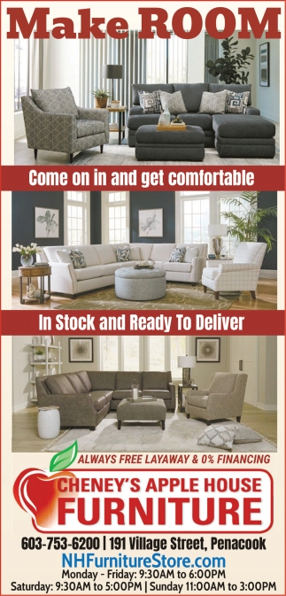 Make Room, Cheney's Apple House Furniture, Boscawen, NH