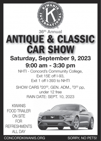 Antique & Classic Car Show , Kiwanis International , Concord, NH