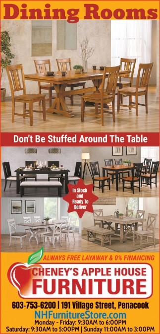 Always Free Layaway & 0 Financing, Cheney's Apple House Furniture