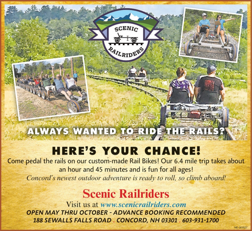 Here's Your Chance!, Scenic Ralriders , Concord, Nh