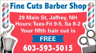 Your Fifth Haircut Is Free Fine Cuts Barber Shop