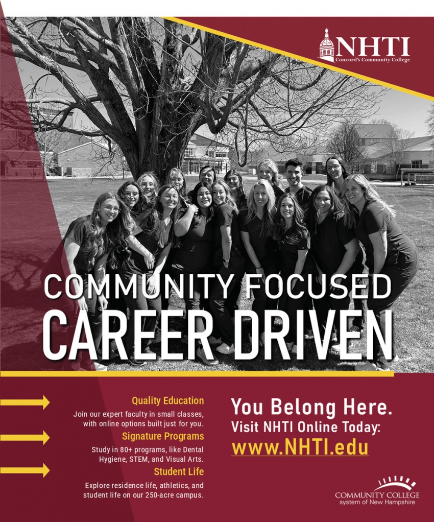 Community Focused Career Driven, NHTI Community College, Concord, NH