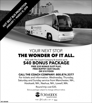 The Wonder Of It All., Foxwoods Resort & Casino, Hooksett, NH