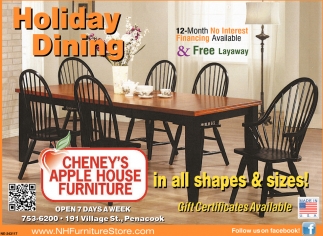 Holiday Dining Cheney S Apple House Furniture Concord Nh