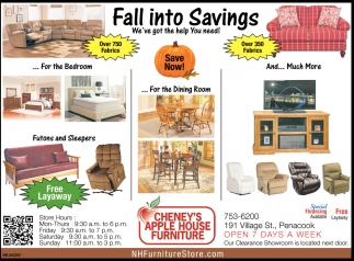 Fall Into Savings Cheney S Apple House Furniture Concord Nh